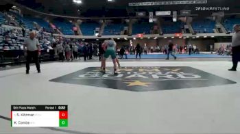 160 lbs 5th Place Match - Steven Kitzman, Dixon vs Kaden Combs, Woodstock North