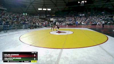 4A 106 lbs 3rd Place Match - Dylan Sternod, South Kitsap vs Malachi Bolinger, Emerald Ridge