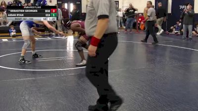 150 lbs Quarterfinal - Aidan Ryan, Kellenberg vs Sebastien Georges, Monsignor Farrell