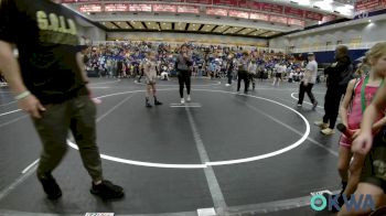 70 lbs Rr Rnd 1 - Layla Achziger, Choctaw Ironman Youth Wrestling vs Giovanni Daniel Pagotto, Deer Creek Wrestling Club