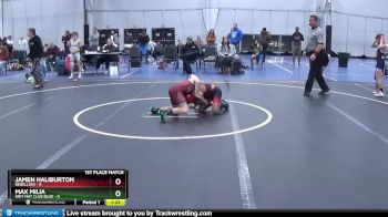 72 lbs Finals (2 Team) - Max Milia, Grit Mat Club Blue vs Jamen Haliburton, Rebellion