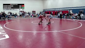 189 lbs Cons. Round 2 - Austin Gruis, Worthington vs Jaeden Hubbard, Maple Grove