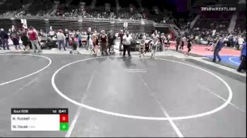 50 lbs Quarterfinal - Nikolas Russell, High Plains Thunder vs William Vavak, LSRV Mat Rats