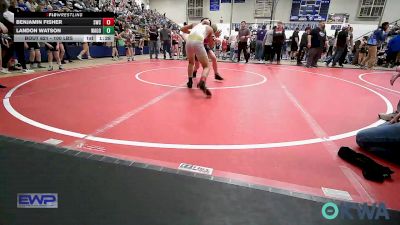 100 lbs Quarterfinal - Benjamin Fisher, Salina Wrestling Club vs Landon Watson, Wagoner Takedown Club