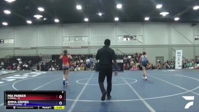 85 lbs Placement Matches (8 Team) - Mia Parker, Florida vs Emma Grimes, Pennsylvania