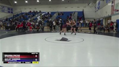 207 lbs Cons. Round 1 - Brianna Macias, Mt. San Antonio College vs Bayley Hawkins, Arizona State Club