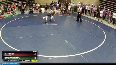 61 lbs Cons. Round 4 - Jet Regier, Gold Rush vs Hayzon Walker, Stallions Wrestling Club