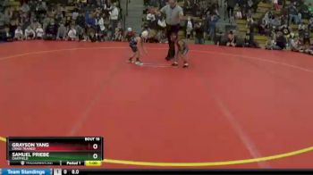 40 lbs Quarterfinal - Samuel Priebe, Chatfield vs Grayson Yang, Crass Trained