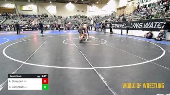 Semifinal - Ayden Campbell, RedWave Wrestling vs Carson Langford, Dallas Mat Club