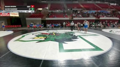 285 lbs Round 3 - Semis (4 Team) - Isaiah Rivera, Conroe Caney Creek vs Jacob Ramirez, Grand Prairie