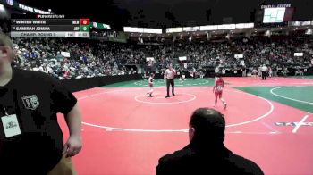 61 lbs Champ. Round 1 - Samirah Jomaa, JRP1 vs Winter White, MLW2