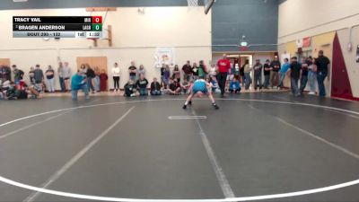 132 lbs Quarterfinal - Tracy Vail, Minico vs Bragen Anderson, La Grande
