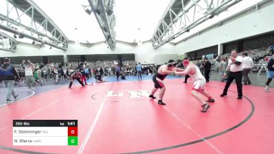 250-I lbs Semifinal - Frank Damminger, Paulsboro vs Nicholas Sferra, Lawrence Jr Cardinals