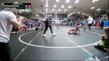 64 lbs Rr Rnd 3 - Myles Huddleston, Chickasha Youth Wrestling vs Michael Mairel, Perry Wrestling Academy