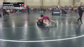 132 lbs Quarterfinal - Taylor Martinez, Team Jax Wrestling vs Roberto De Jesus, Lake Gibson