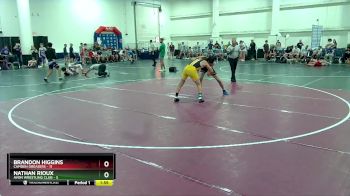 126 lbs Round 1 (10 Team) - Brandon Higgins, Camden Greasers vs Nathan Rioux, Avon Wrestling Club