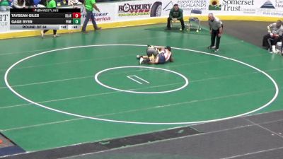 132 lbs Round Of 64 - Taysean Giles, Blakely vs Gage Ryer, Pine Richland