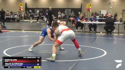 132 lbs Quarterfinal - Kade Blume, Iowa vs Tegan Slaybaugh, Sebolt Wrestling Academy