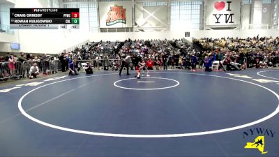 45 lbs Champ. Round 1 - Craig Ormsby, Penn Yan Wrestling Club vs Rowan Kuligowski, Club Not Listed