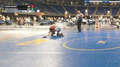 145 lbs Quarterfinal - Chase Sparks, Connellsville vs Sam Passarelli, Mars