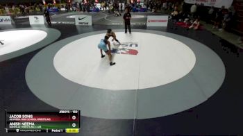 150 lbs Cons. Round 4 - Anish Neema, Danville Wrestling Club vs Jacob Song, Alameda High School Wrestling