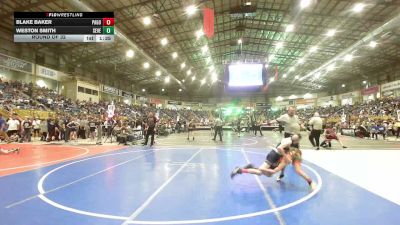 70 lbs Round Of 32 - Blake Baker, Pagosa Springs Middle School vs Weston Smith, Severance Middle School