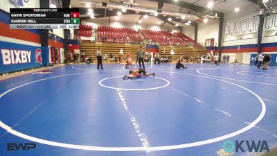 119 lbs Final - Gavin Sportsman, Honey Badgers Wrestling Club vs Kamden Bell, Sperry Wrestling Club