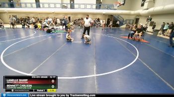 72-77 lbs Round 1 - Lanelle Sharp, Uintah Girls Wrestling vs Bennett Carlson, Champions Wrestling Club