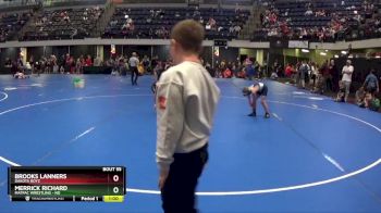 60 lbs Cons. Round 3 - Merrick Richard, MATPAC Wrestling - ND vs Brooks Lanners, Dakota Boyz