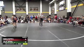 136 lbs Round 4 (6 Team) - Millie Jensen, NE Wrestling Academy vs Paris Campbell, SOTM Black
