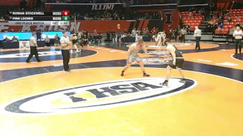 2A 215 lbs 3rd Place Match - Finn Loomis, Wauconda vs Rowan Stockwell, Rock Island (H.S.)