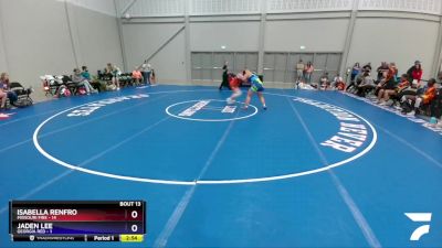 180 lbs Quarters & 1st Wb (16 Team) - Isabella Renfro, Missouri Fire vs Jaden Lee, Georgia Red