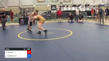 80 kg Consi Of 16 #2 - Hadyn Danals, Beast Mode Wrestling vs John Gunderson, Team Wisconsin