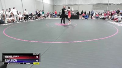 170 lbs Placement Matches (16 Team) - Archer Jones, Arkansas Red vs Emily Riopel, South Carolina