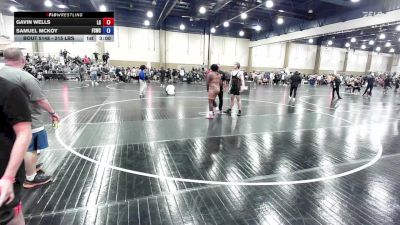 215 lbs Round Of 16 - Gavin Wells, Lake Gibson vs Samuel Mckoy, Team First Strike Wrestling Club