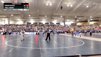 A 106 lbs Cons. Round 2 - Brian Bolton, Harpeth High School vs Will Carter, Greenbrier High School