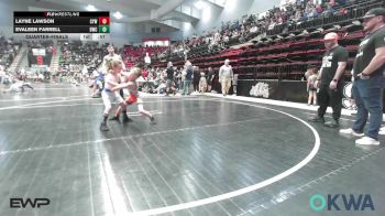 60 lbs Quarterfinal - Layne Lawson, Coweta Tiger Wrestling vs Evaleen Farrell, Berryhill Wrestling Club