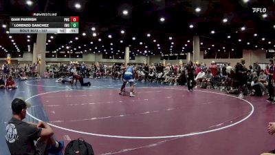 157 lbs Cons. Round 5 - Lorenzo Sanchez, Elevation Wrestling Club vs Gian Parrish, Pace Wrestling Club