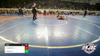 110 lbs Round Of 32 - James Longbine, Wesley Wrestling Club vs Kortney Akpan, RSA RedStorm