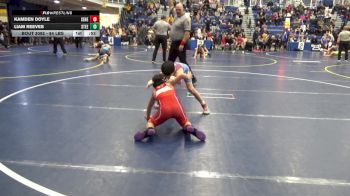 84 lbs Round Of 16 - Kamden Doyle, Seneca Valley vs Liam Reeves, Steel Valley Renegades