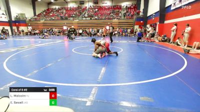 140 lbs Consi Of 8 #2 - Laquan Malcolm, Tulsa Union vs Emery Sewell, Jenks