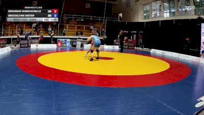 61kg Cons. Semi - Briannah Dumouchelle, L`Essor Wrestling Club vs Brooklynn Dieter, Advanced Wrestling Academy