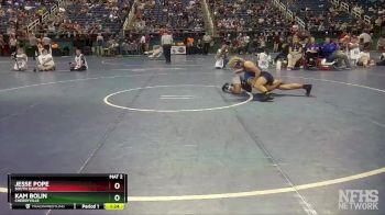 1A 170 lbs Quarterfinal - Jesse Pope, South Davidson vs Kam Bolin, Cherryville