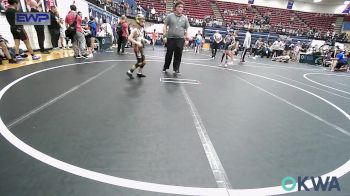 58 lbs Quarterfinal - Kamden Peters, Harrah Little League Wrestling vs Wyatt Goodson, Garage Boys