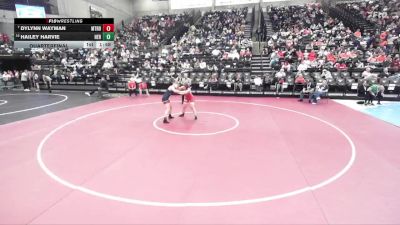 6A 140 lbs Quarterfinal - Dylynn Wayman, Mountain Ridge vs Hailey Harvie, Herriman