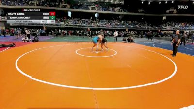 6A 152 lbs Quarterfinal - Emma Dutcher, Katy Mayde Creek vs Hadyn Stine, Prosper Rock Hill