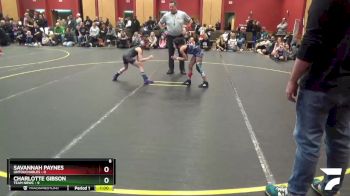 58 lbs Round 1 (6 Team) - Savannah Paynes, Untouchables vs Charlotte Gibson, Team NBWC