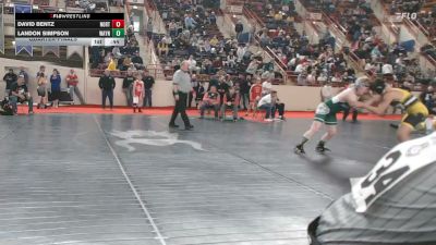 135_B lbs Quarterfinal - David Bentz, North Hills vs Landon Simpson, Waynesburg