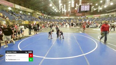 54 lbs Quarterfinal - Samantha Ham, Nebraska Wr Ac vs Annalise Patterson, Duran Elite