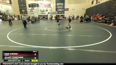 144 lbs Cons. Round 2 - Stuart Courchaine, West Valley (Spokane) vs Hank Ghering, Cheney